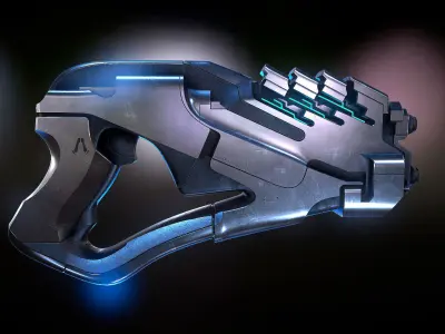 Arc Pistol Mass Effect 3D model