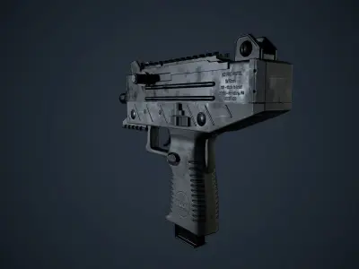 UZI Pro Free low-poly 3D model