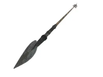 Arrow wooden spear 3D model