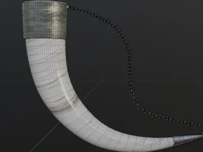 Drinking Horn Khantsi 3D model