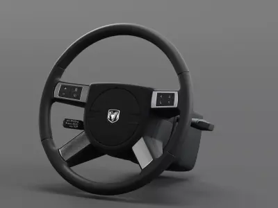 Steering Wheel Dodge Charger Free 3D model