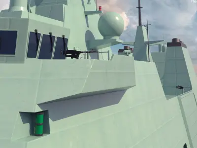 Modern Guided Missile Frigate  purchase 3D model