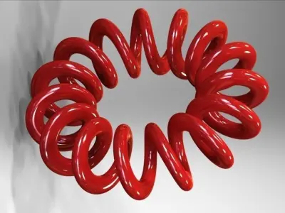 Circular spring Free 3D model