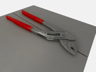 Professional Pipe Wrench 3D Model FREE Download High-Quality Free low-poly 3D model