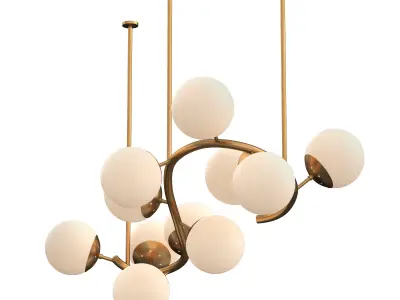 KEEFE CURVE CHANDELIER 3D model