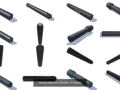 Tactical Silencers Bundle 3D Model Pack
