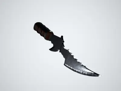 Fantasy Dagger 3D Model Low-poly 3D model