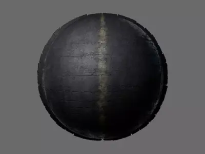 Clean Road Seamless PBR Material Texture