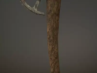 Post Apocalyptic Axe Low-poly 3D model purchase