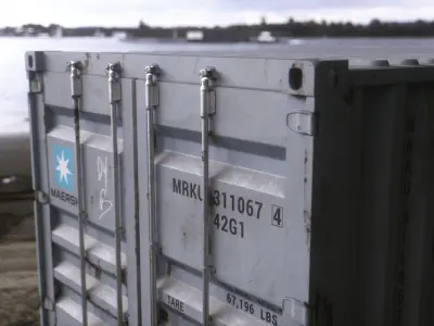 40 ft Shipping Containers Low-poly 3D model