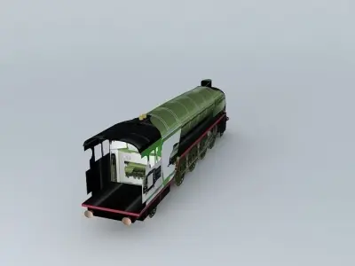 Eco Rail Track LNER 2004 Dummy Streamline Free 3D model