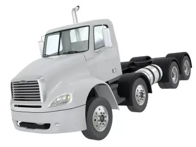 Freightliner Columbia 2017 4-axle chassis Base  3D model