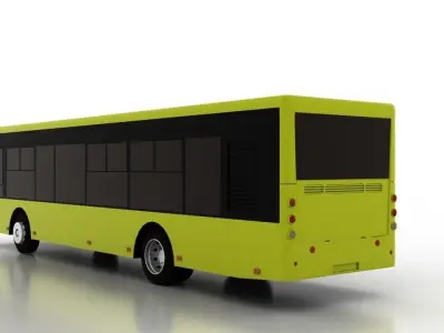 Bus Bogdan A70110 Low Low-poly 3D model