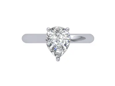 Pear Ring 3D print model 2