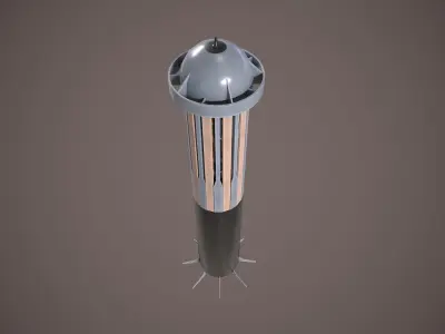 Deeping Sonar AQS-22 Low-poly 3D model