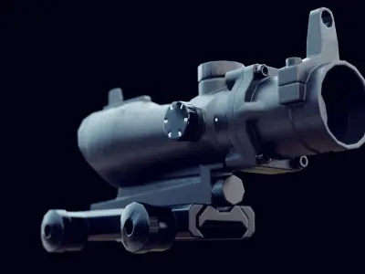 acog scope - low poly PBR Low-poly 3D model