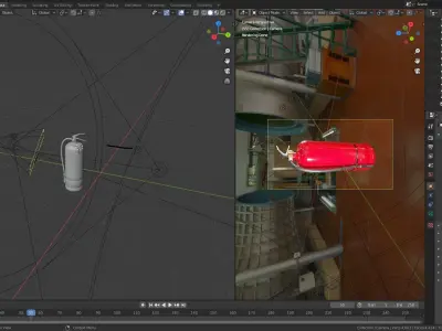 Low-Poly Fire Extinguisher Low-poly 3D model purchase