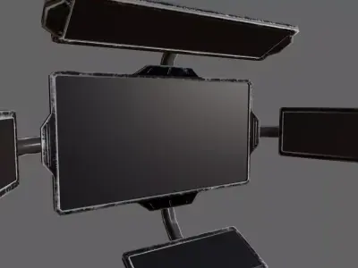 Sci-Fi Screen Low-poly 3D model