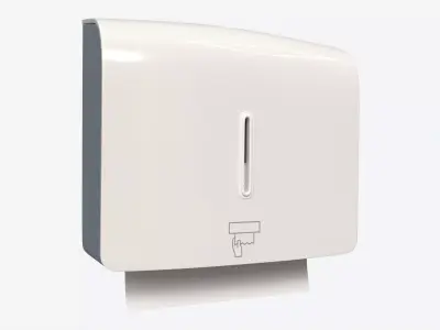 Bathroom Tissue Dispenser Wall-Mounted 3D model