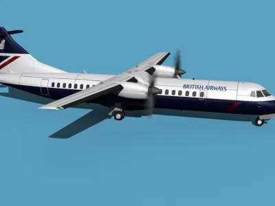 ATR  ATR-72-600 British Airways 3D model