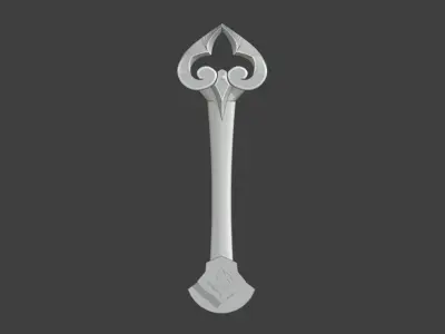 Kujou Sara Fan - Handle Part 3D print model