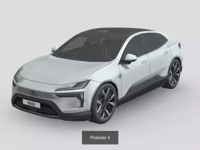 Ultimate Low-Poly Modern EV Collection 3D Model Pack