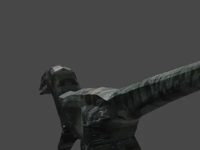 VELOCIRAPTOR DINOSAURS Low-poly 3D model