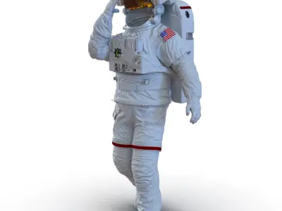  Extravehicular Mobility Unit Rigged 