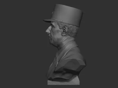 Charles de Gaulle 3D print model