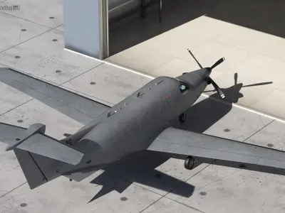 Pilatus U-28A Us Air Force Aircraft 3D model