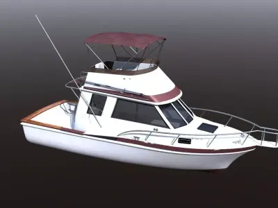 Californian Sportfish Boat 3D model
