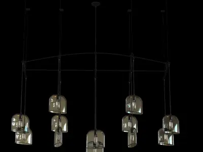 Holly Hunt Bow chandelier 3D model