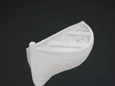 Boat 3D Model Realistic Decorative Vessel Free 3D print model