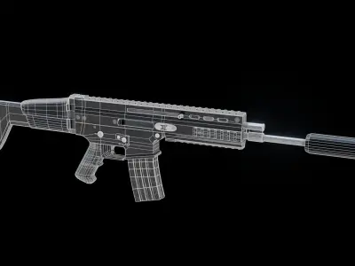 Scar-L black model3D 3D model