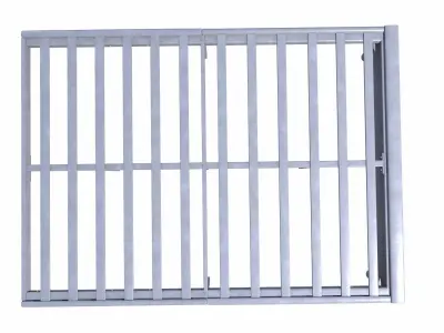 Metal Pallet Cot Low-poly 3D model