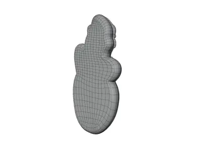 Gingerbread Christmas Collection - Gingerbread Man Snowman 3D model