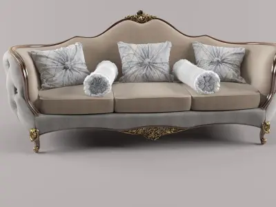 classic sofa2 3D model