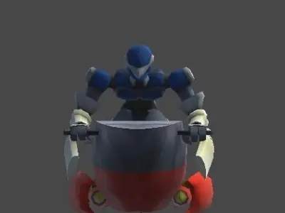 Robot boat1 Low-poly 3D model