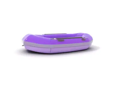 Vibrant Purple Raft model pack Low-poly 3D model