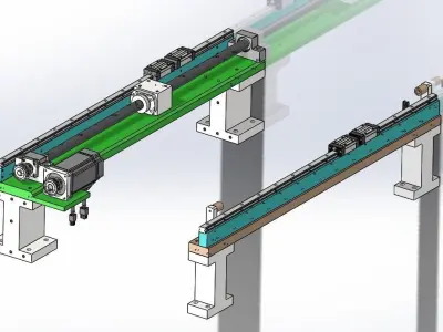 Automatic SMT labeling machine 3D model