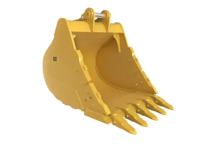 Excavator Bucket CAT Severe Duty Attachment Low-poly 3D model