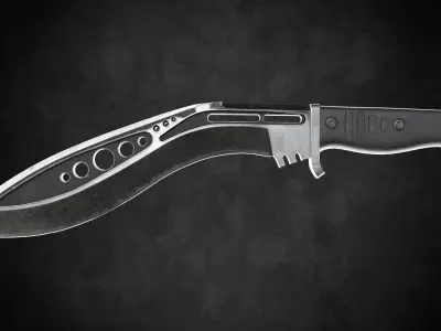 M48 Tactical Kukri Low-poly 3D model