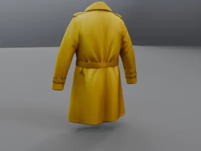 yellow coat 3D model
