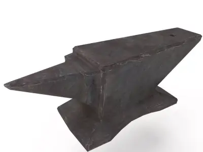 Anvil iron Low-poly 3D model