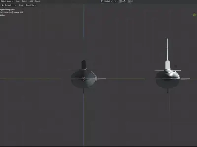 3d model of a submarine Free 3D model
