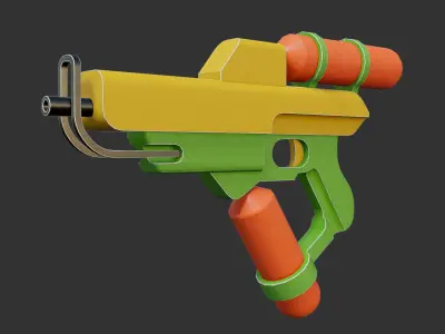 Water Gun Weapon Low-poly 3D model