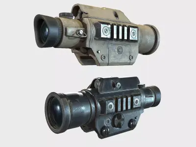 Optical Scope 8  Low-poly 3D model