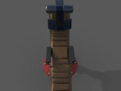 Sci-Fi Chair Low-poly 3D model order