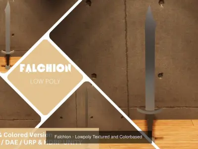 Medieval Weapons Set - Lowpoly Textured and Colorbased  3D Model Pack