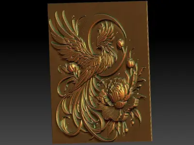 5 phoenix CNC Relief Model 3D print model